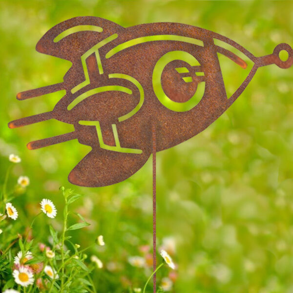 spaceship in daisies